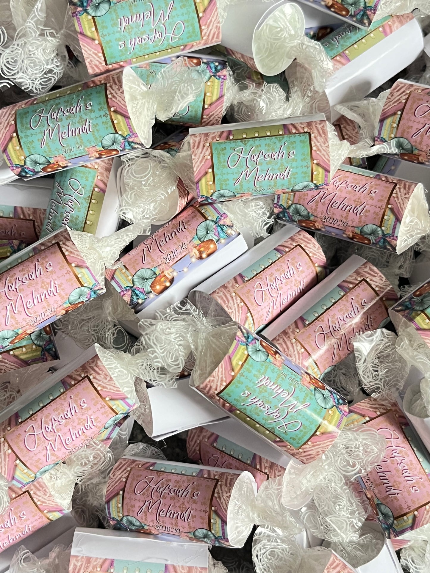 Pastel heart sweet rolls
