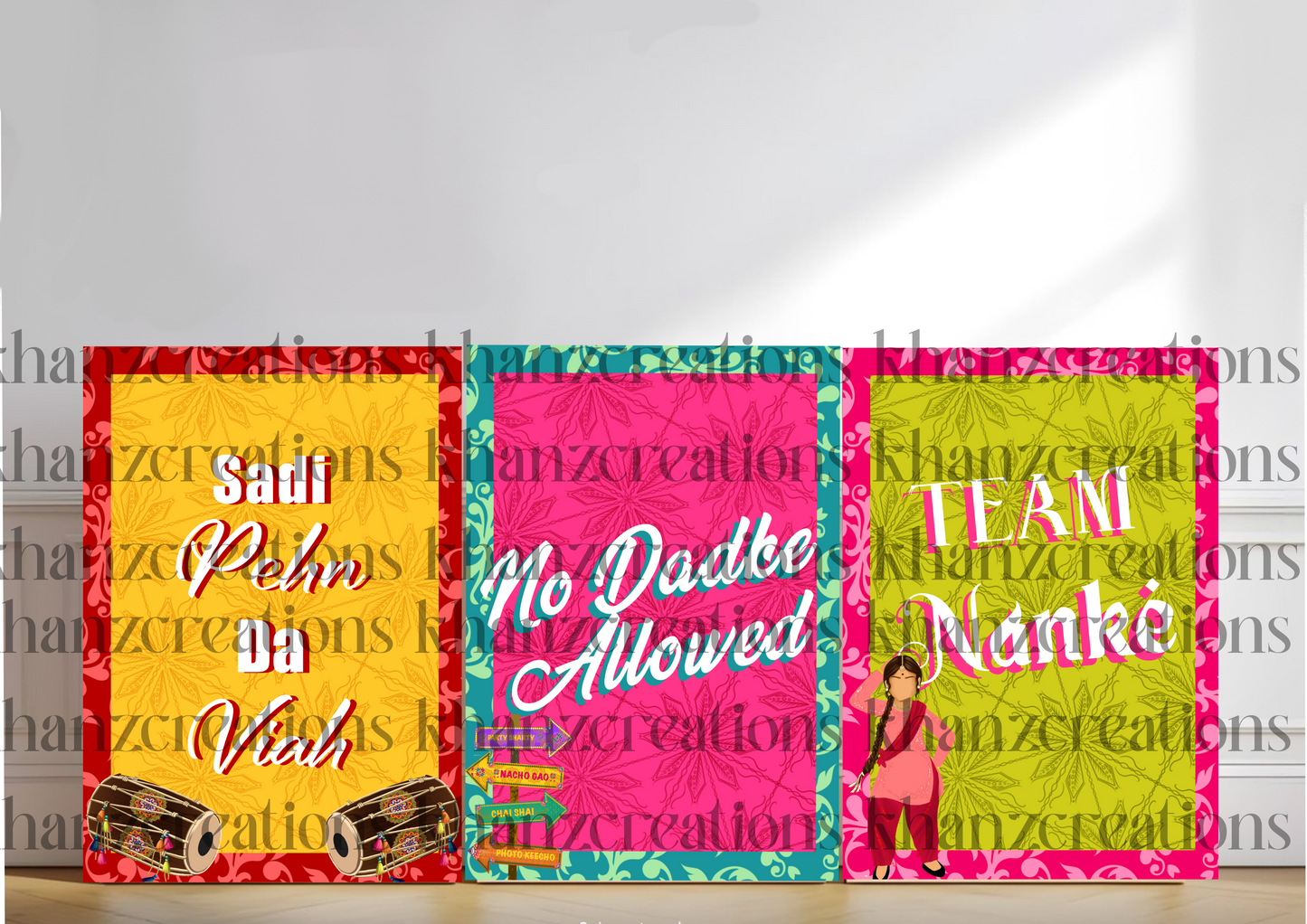 Jaggo/sangeet entrance signs