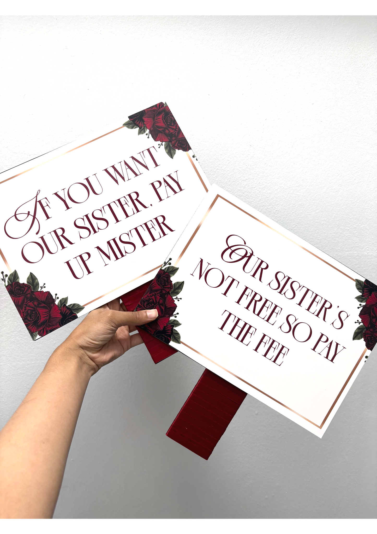 Wedding entrance signs