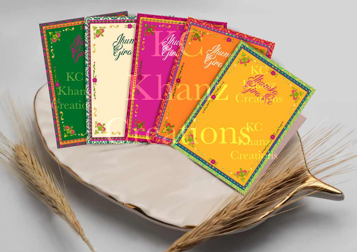 90s jhumka cards