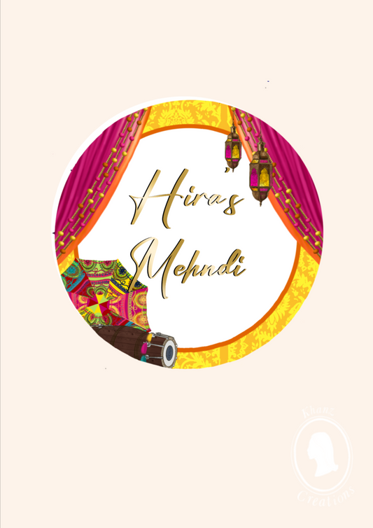 Mehndi/Dholki Stickers
