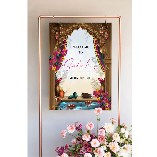 Rangeen Mehndi Welcome board