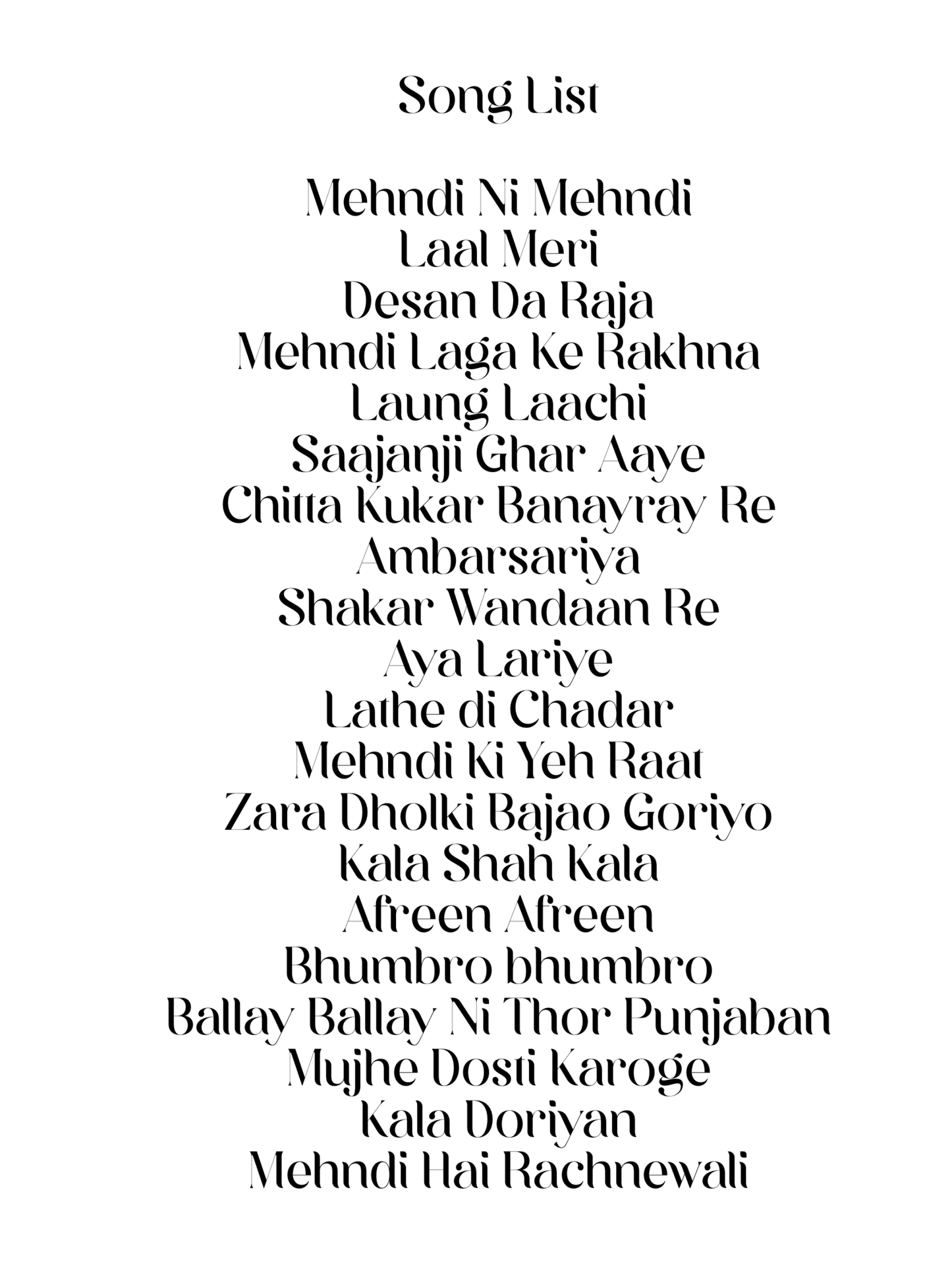 Dholki/Mehndi song books