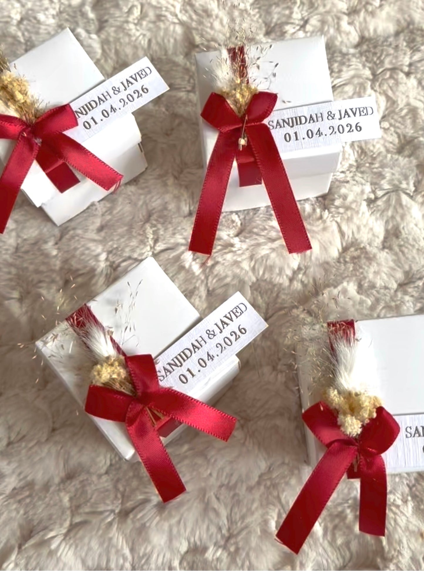 Bespoke favour boxes