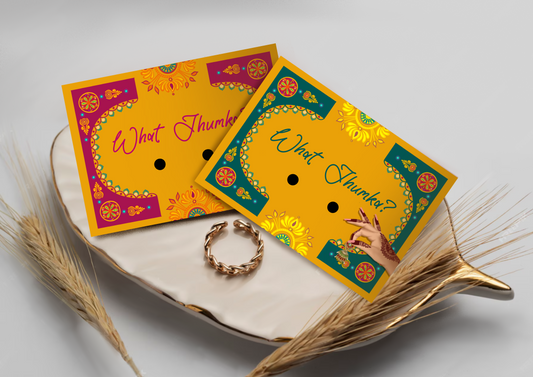 Jhumka earring cards