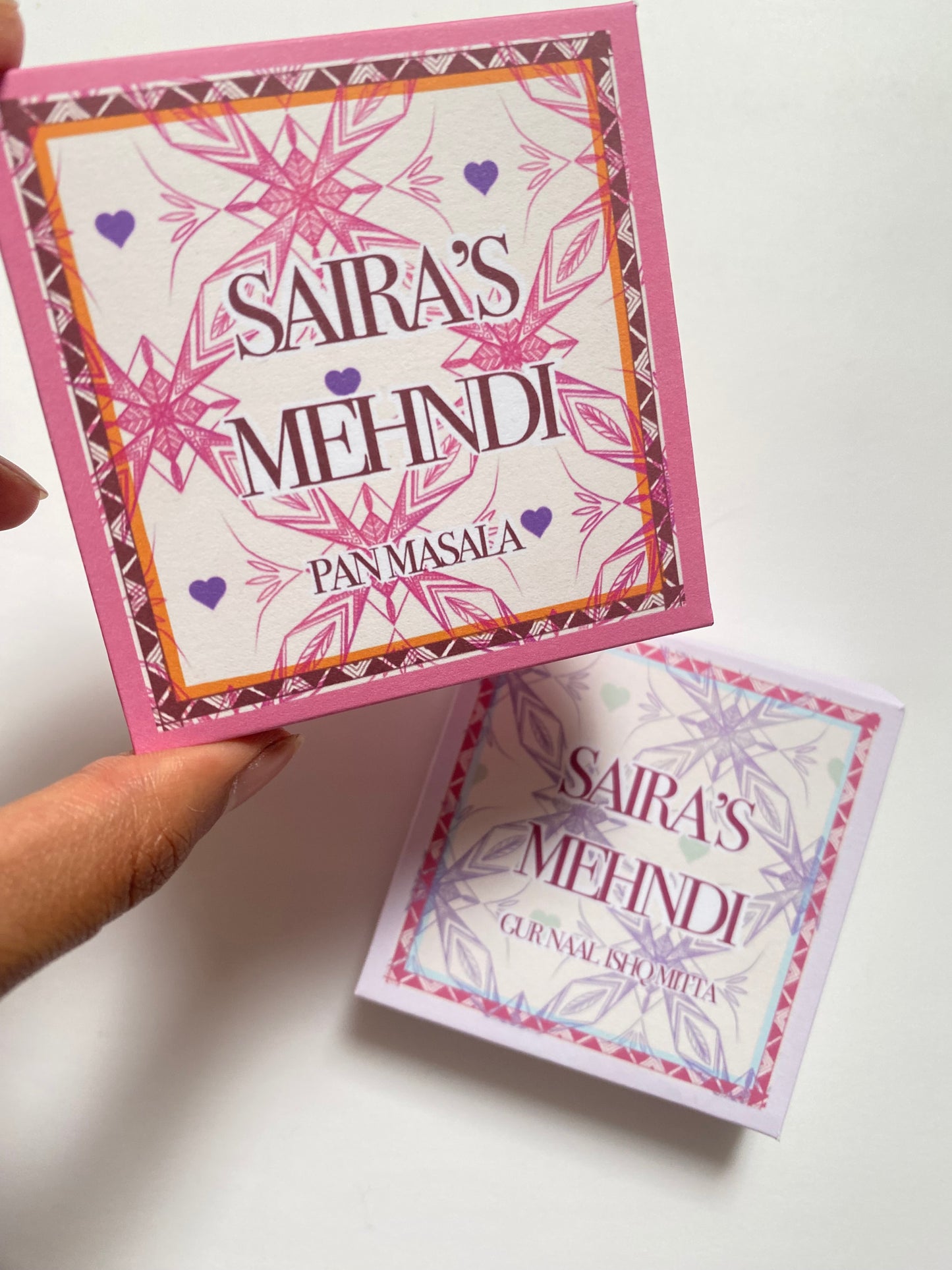 Mehndi/dholki favour boxes
