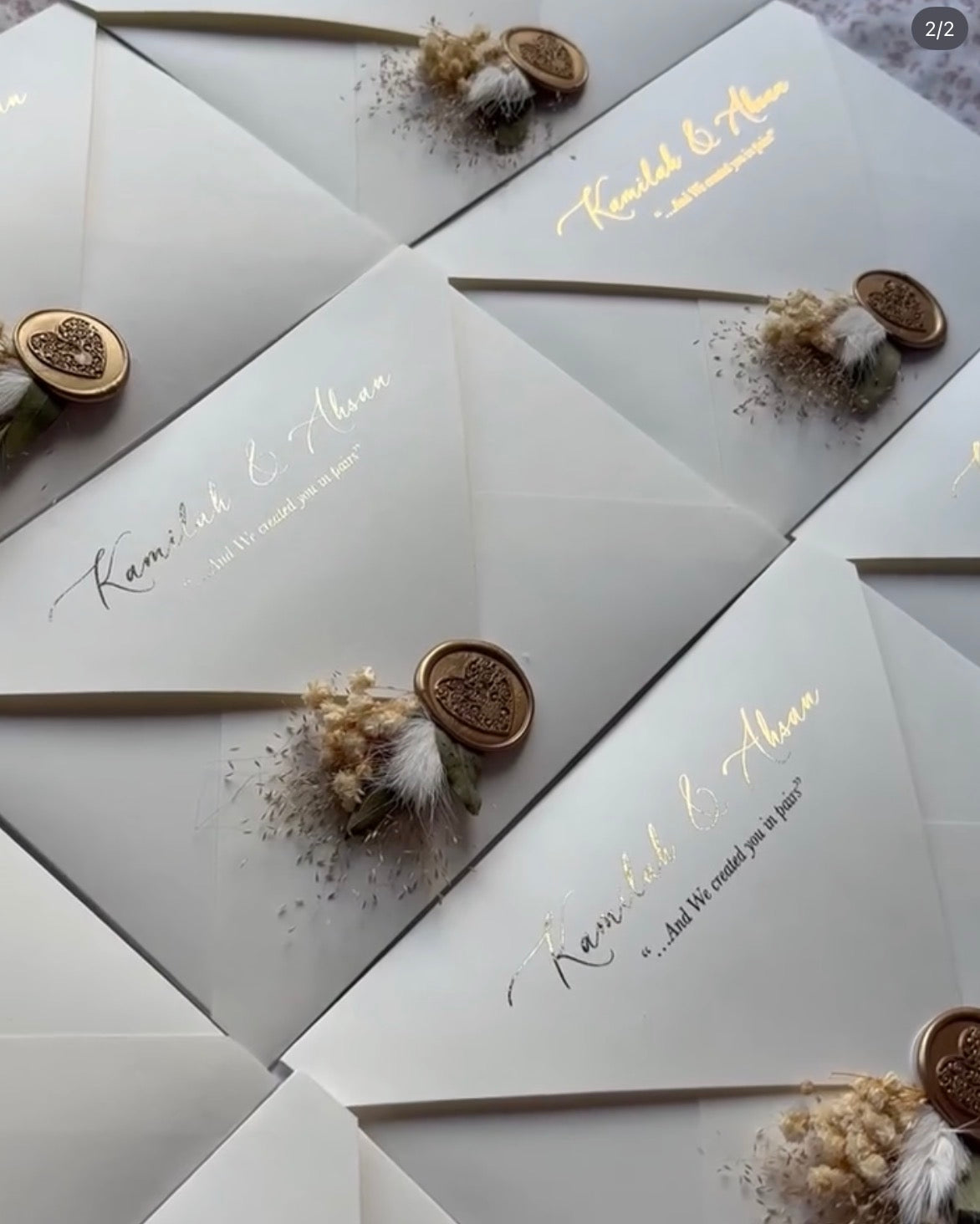 Foiled Envelopes - Add On