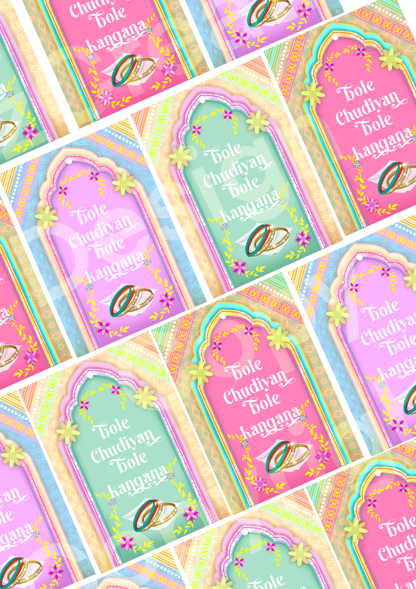 Pastel Bangle tags