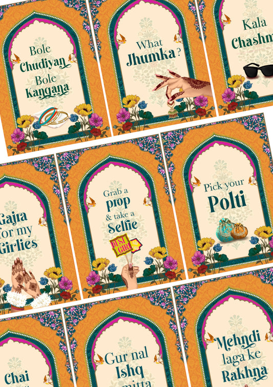 Mehndi Bazaar prints (colourful)