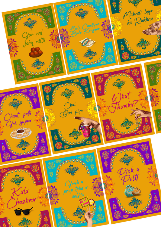 Mehndi Bazaar prints (colourful)