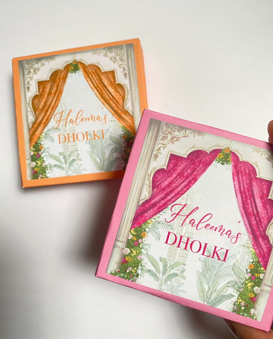 Mehndi/dholki favour boxes