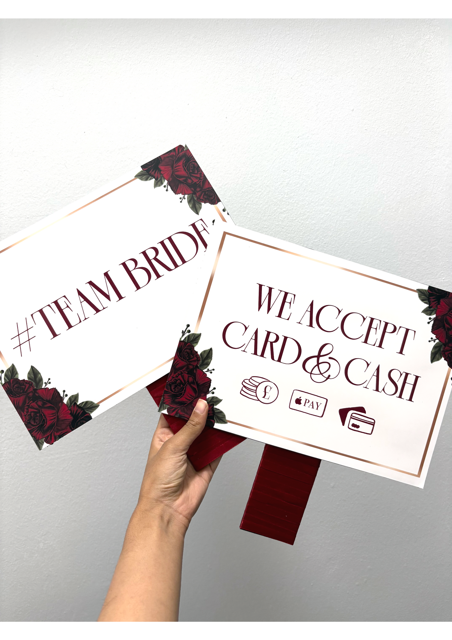 Wedding entrance signs