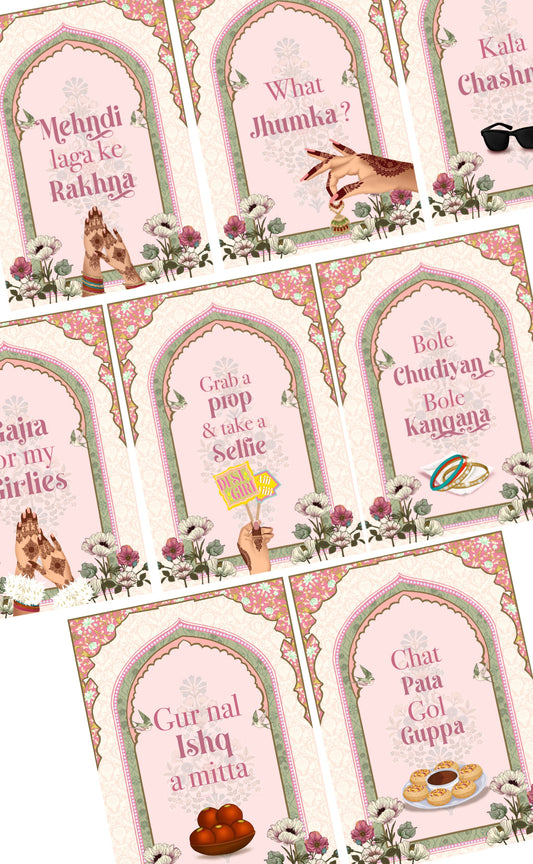 Mehndi Bazaar prints (pastel)