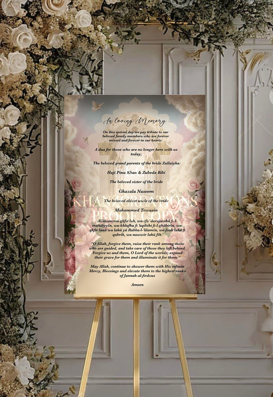 Gates of heaven Memorial board