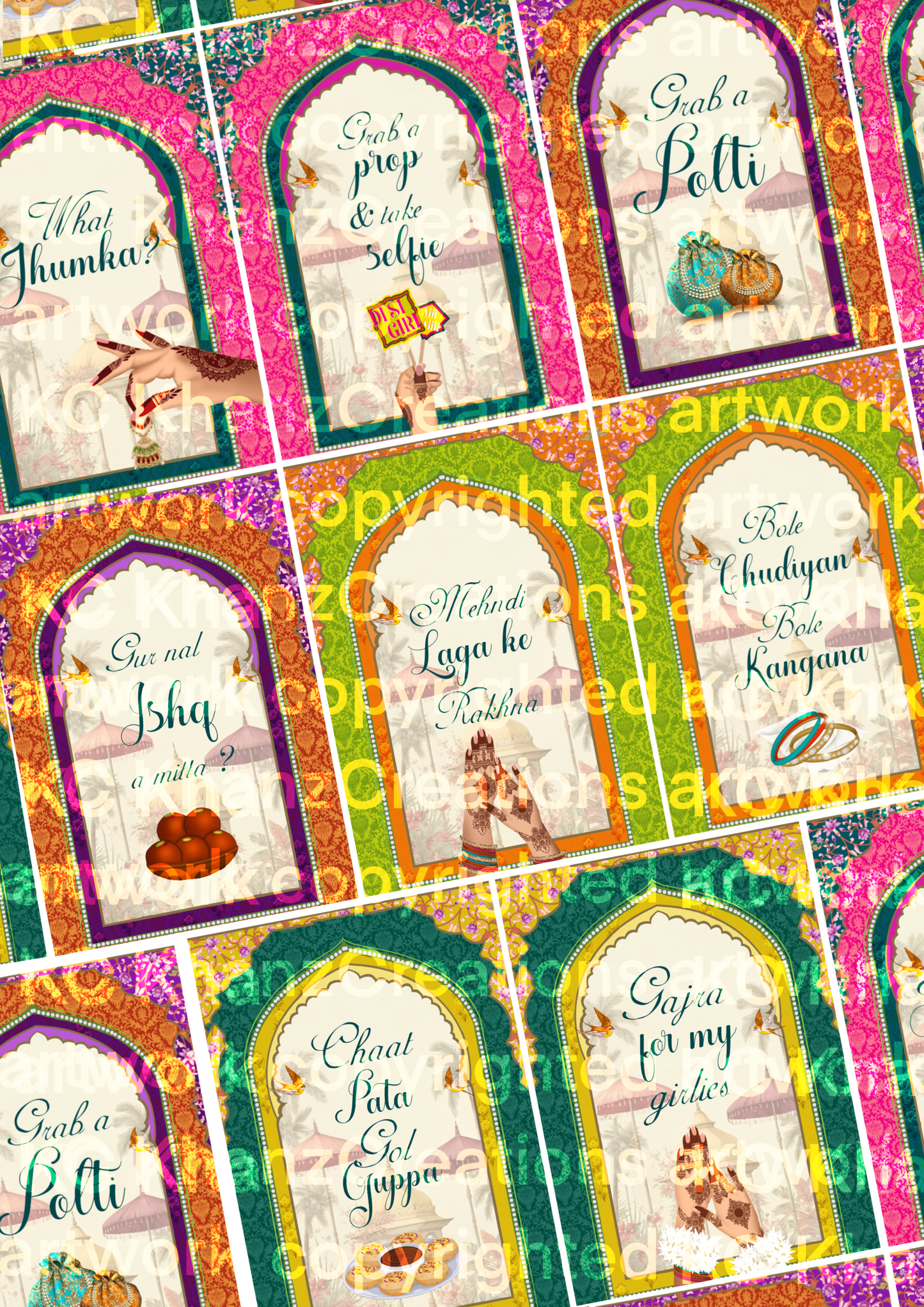 Mughal Bazaar prints