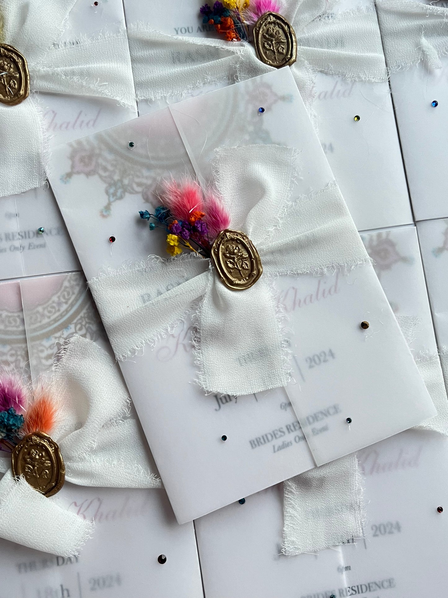 White & Vibrant wraps