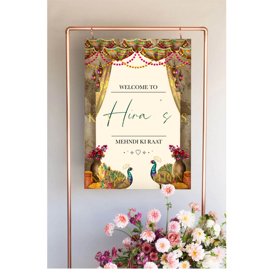 Chataria Mehndi Welcome Board