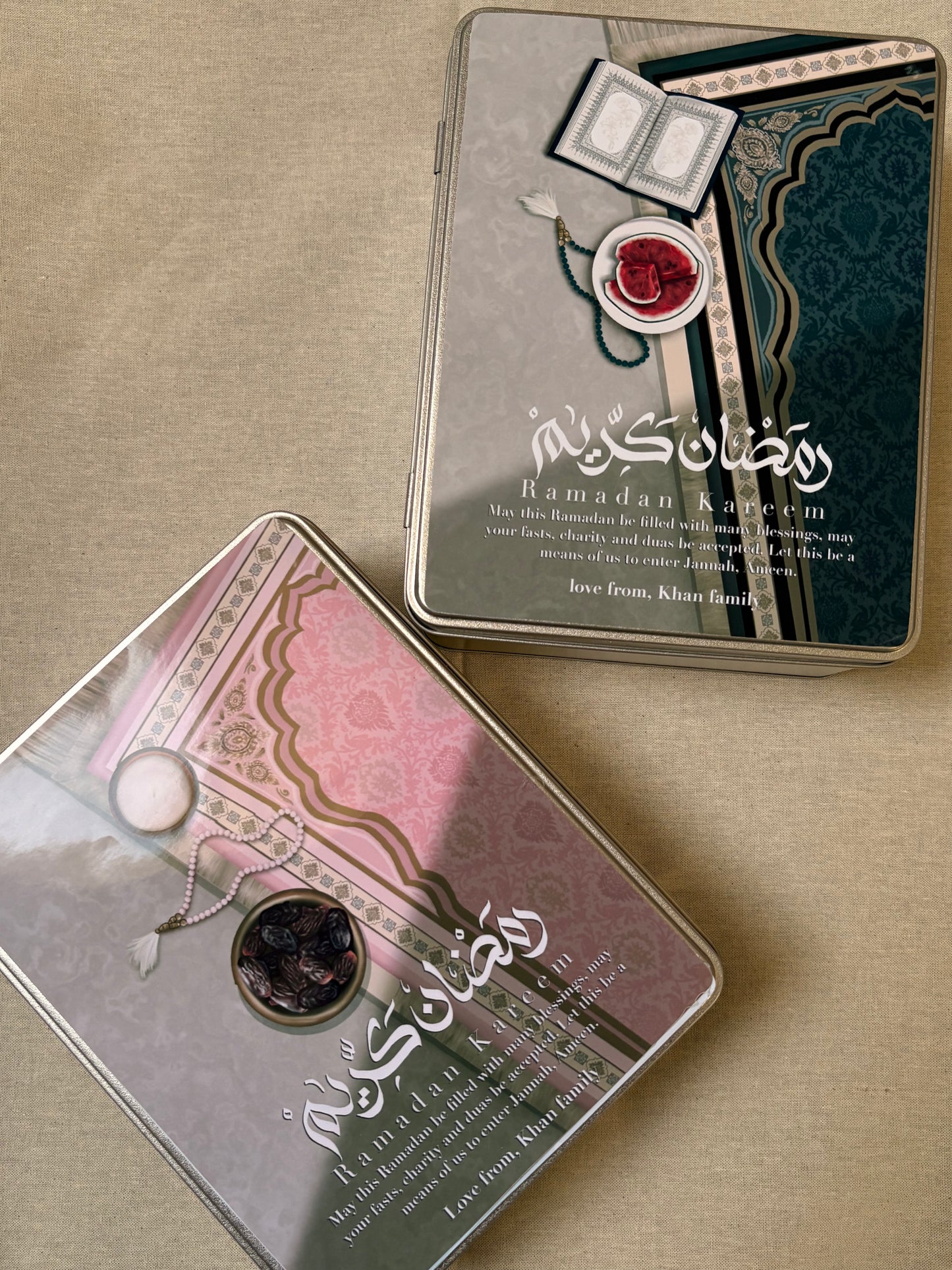 Ramadan date tins
