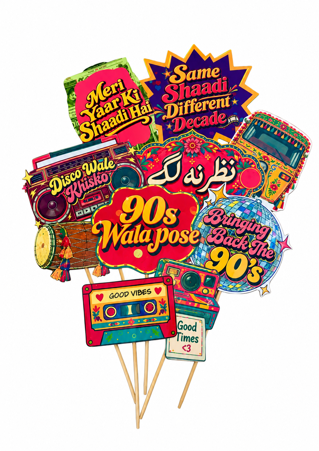 90s theme prop pack