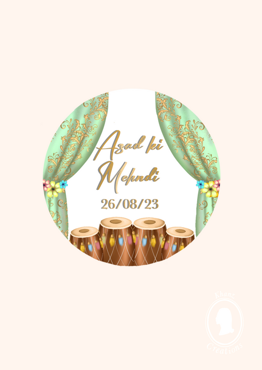Mehndi/Dholki stickers