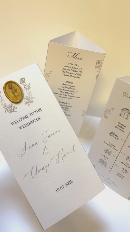 Trifold menus