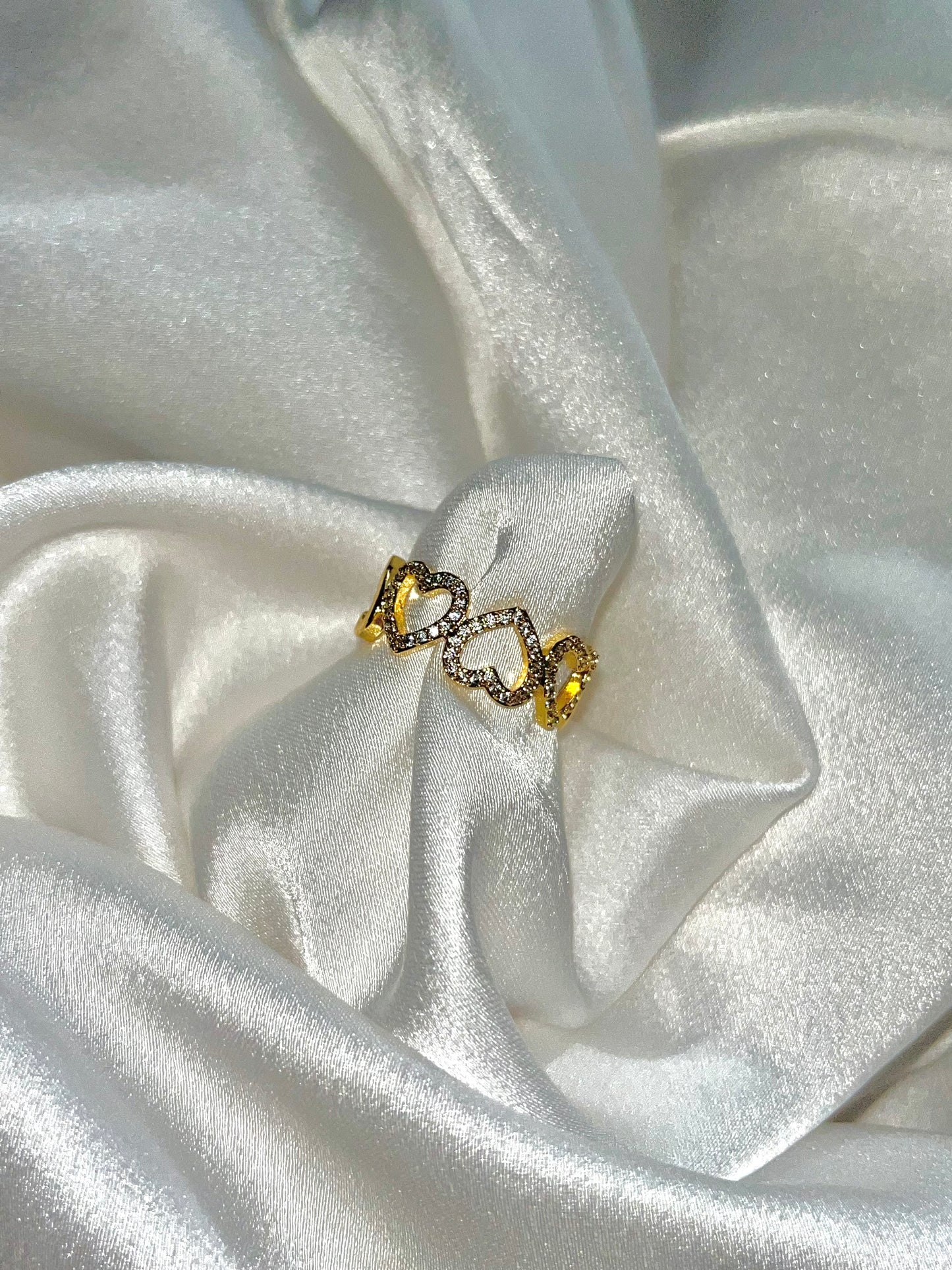 CZ heart ring
