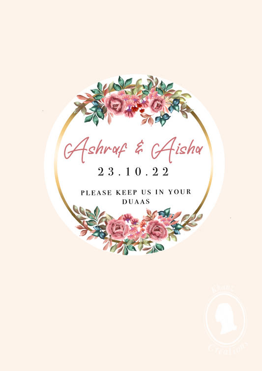Wedding stickers