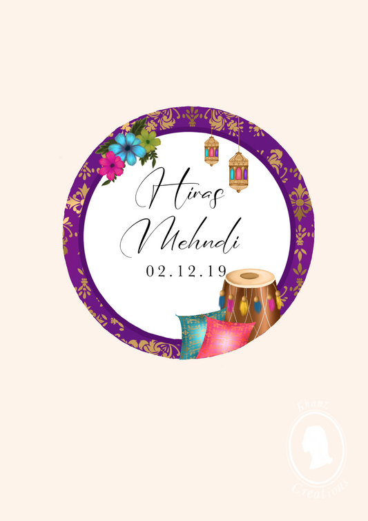 Mehndi/Dholki Stickers