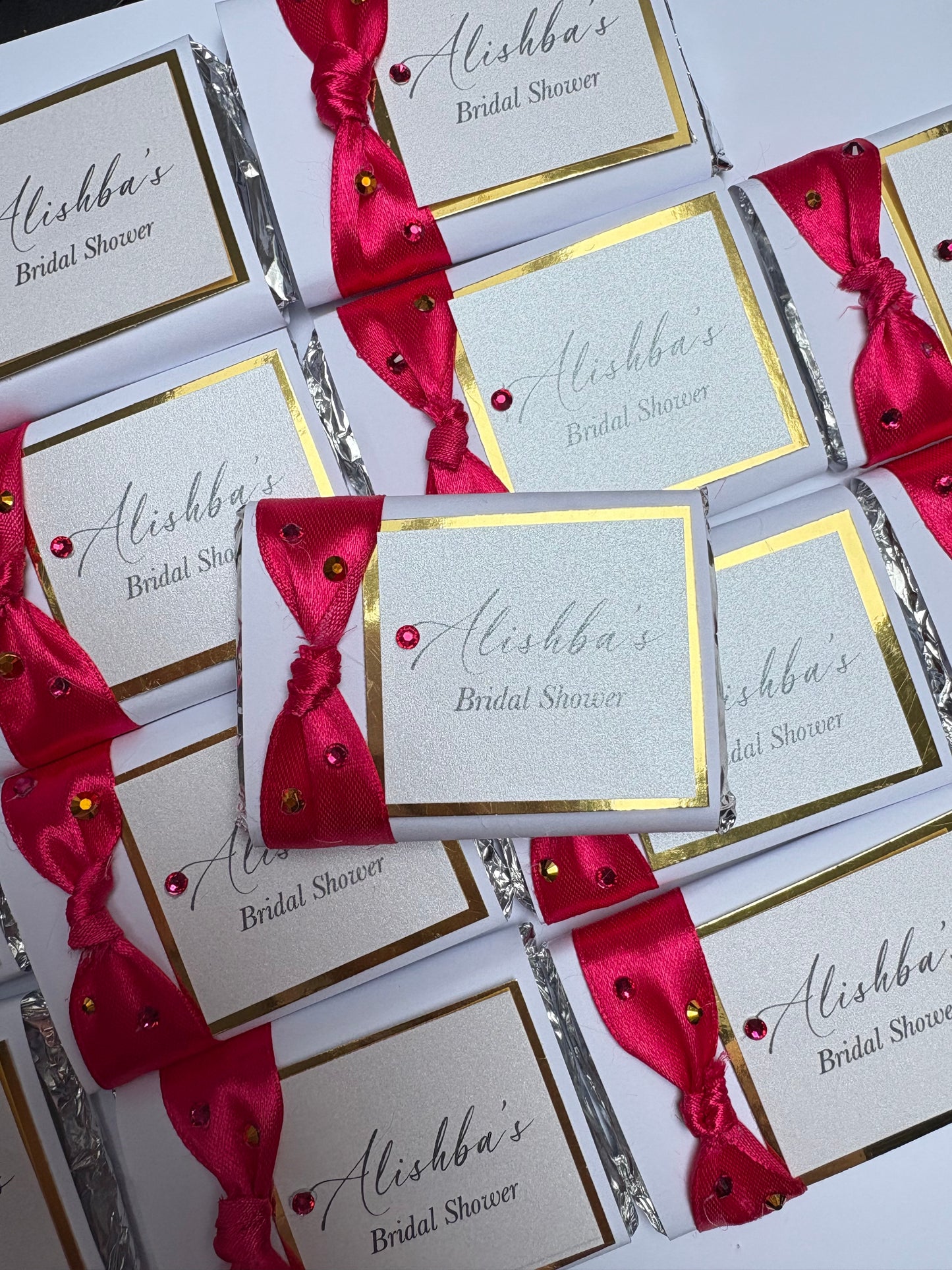Bridal shower Milk Chocolate bars