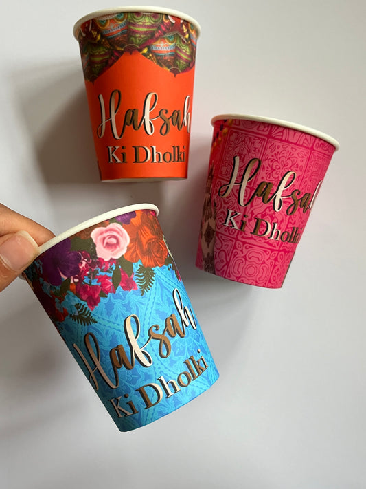 Custom chai cups