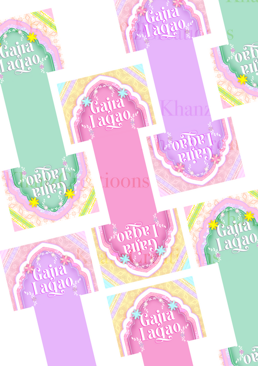 Pastel Gajra tags