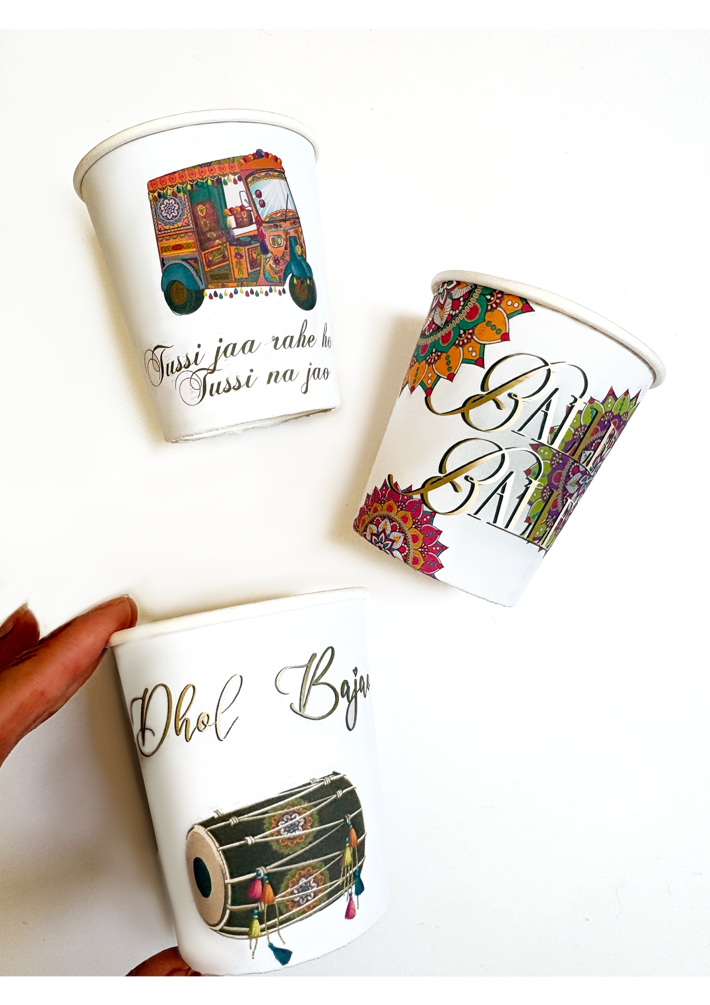 Custom chai cups