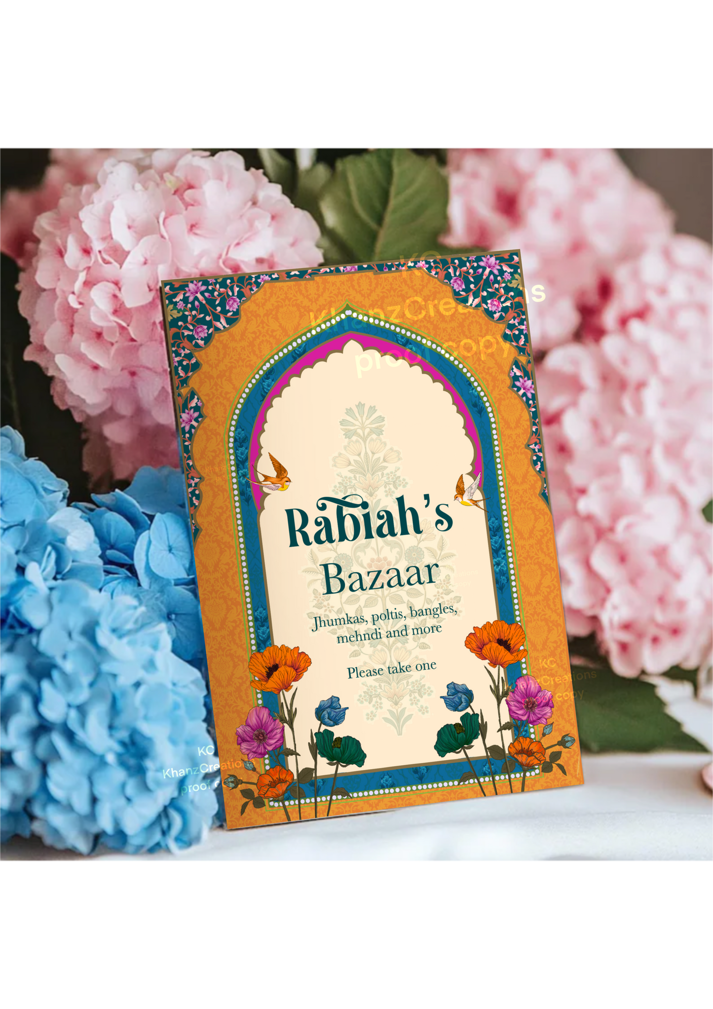 Personalised Bazaar sign