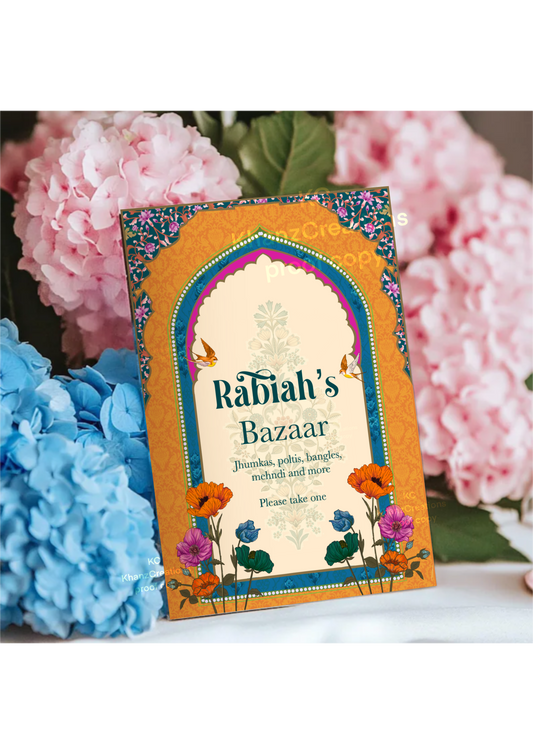 Personalised Bazaar sign