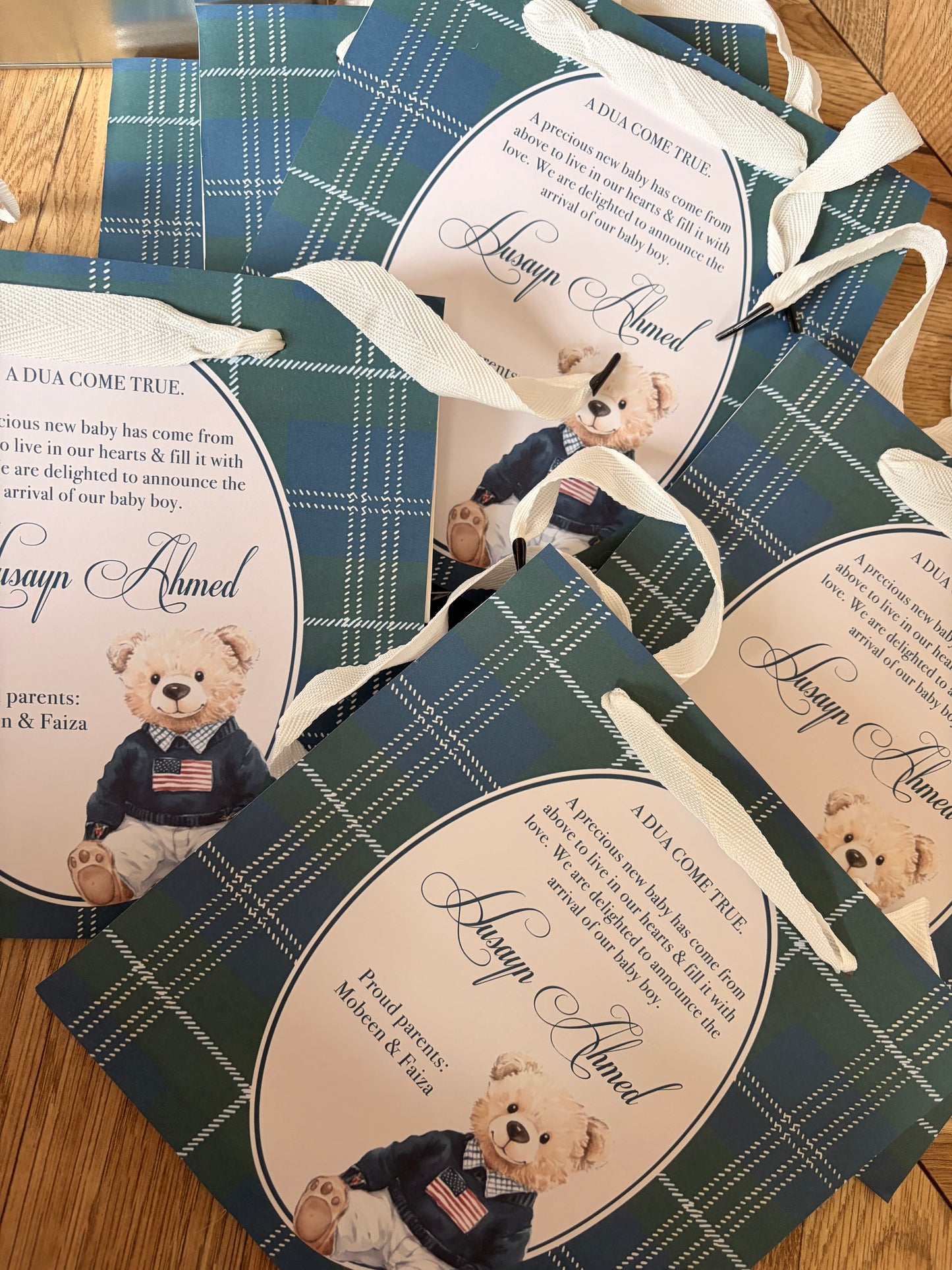 Baby favour bags