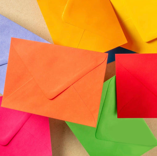 Colourful envelopes