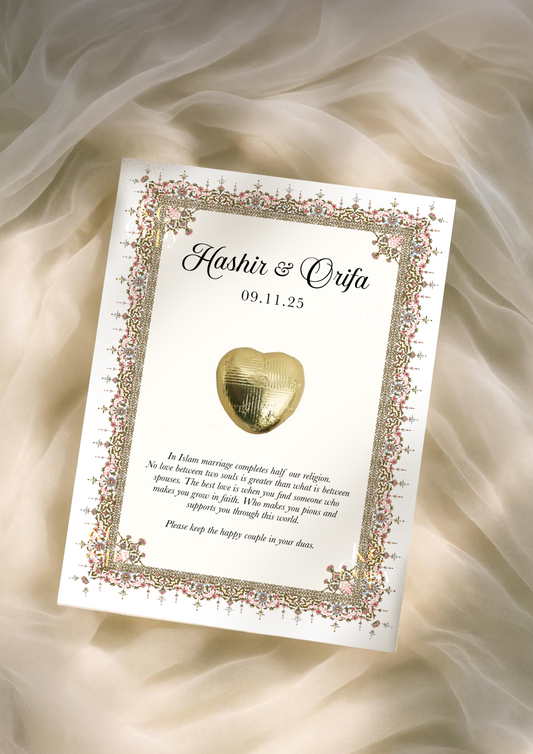 Chocolate heart favours