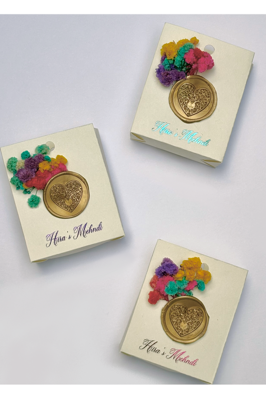 Foiled Mehndi favour bags
