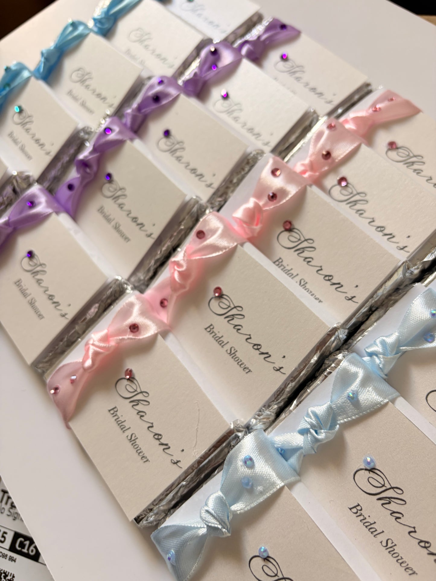 Bridal shower Milk Chocolate bars
