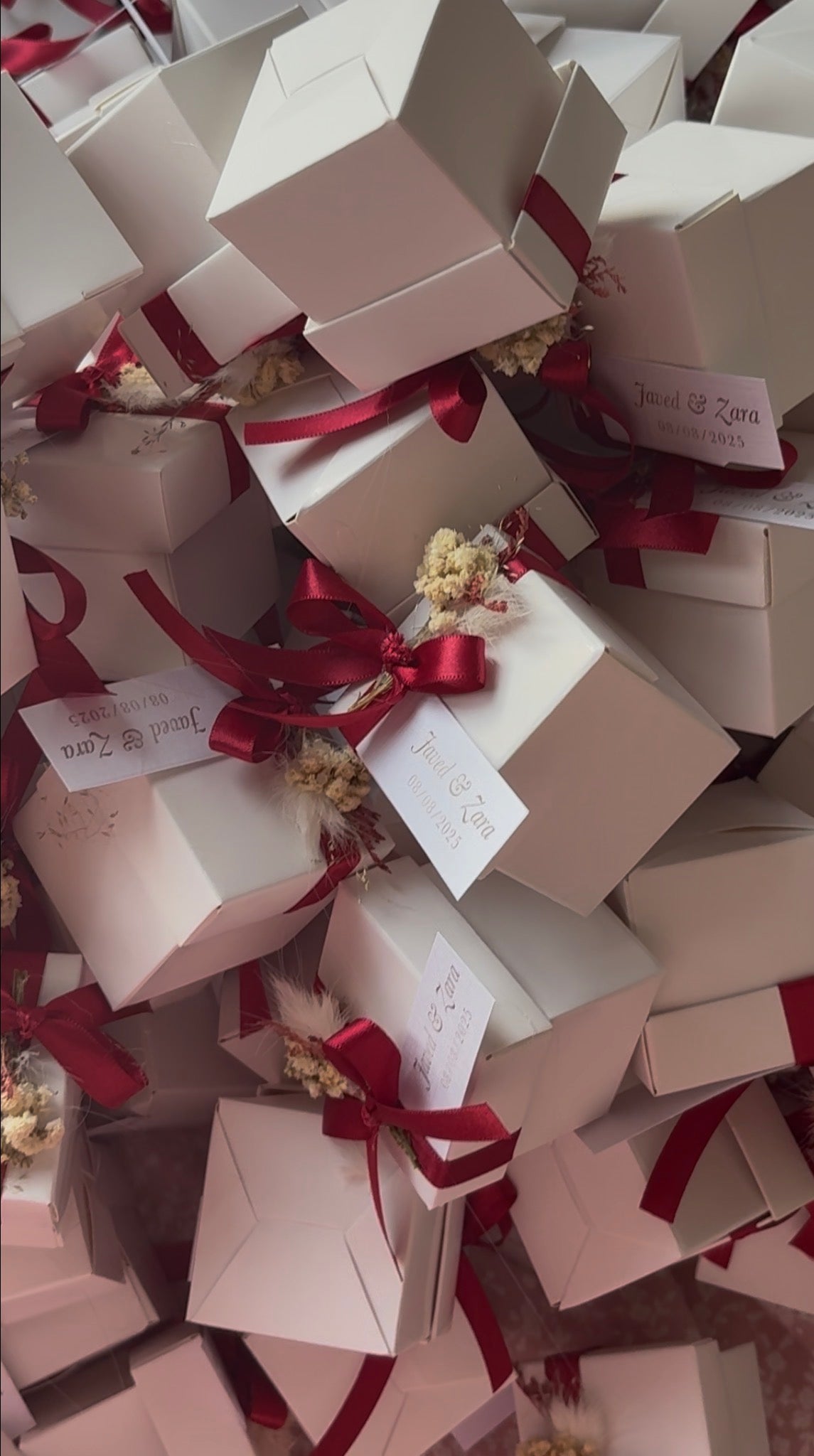 Bespoke favour boxes