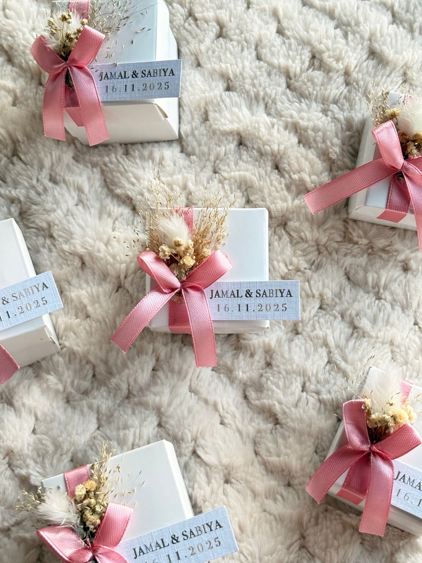 Bespoke favour boxes