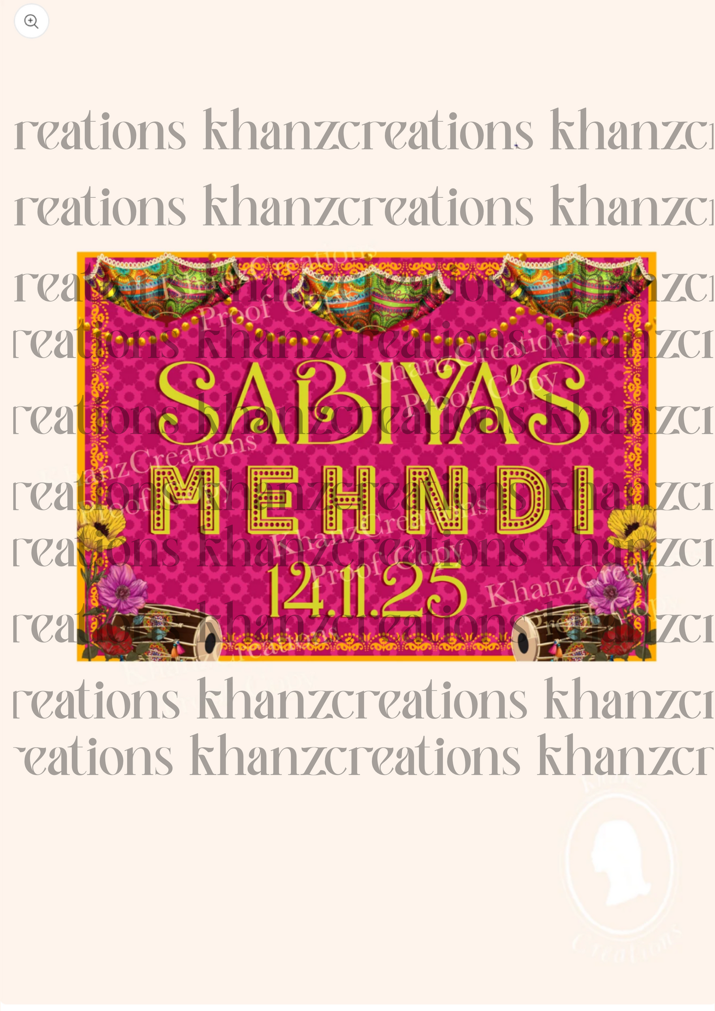 Mehndi/Dholki Stickers