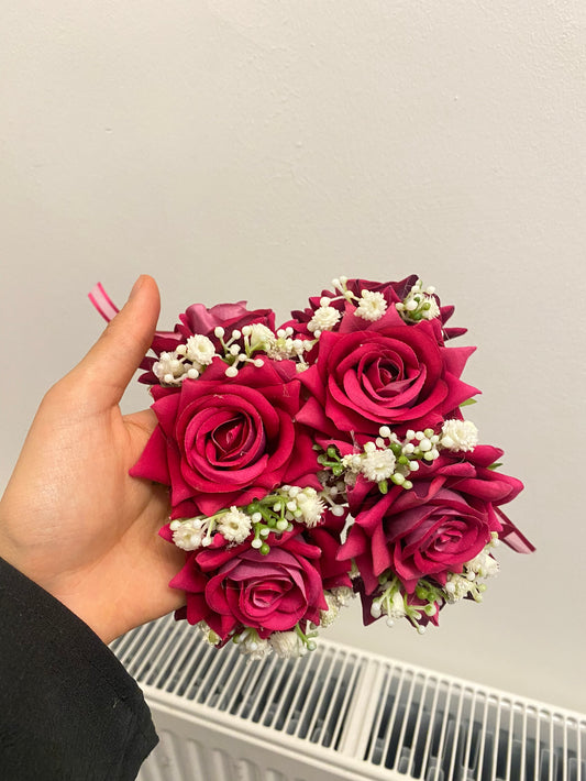 Hot pink artificial gajhre