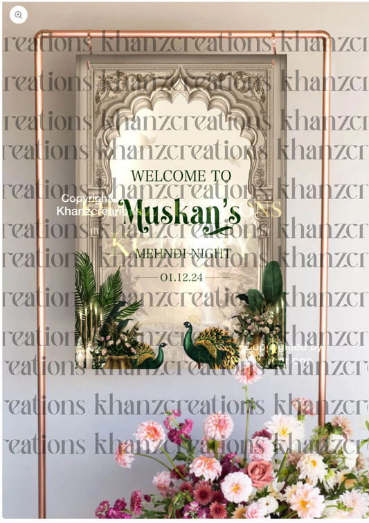 Mughal Mehndi board