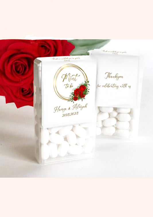 Tic tac wedding favours