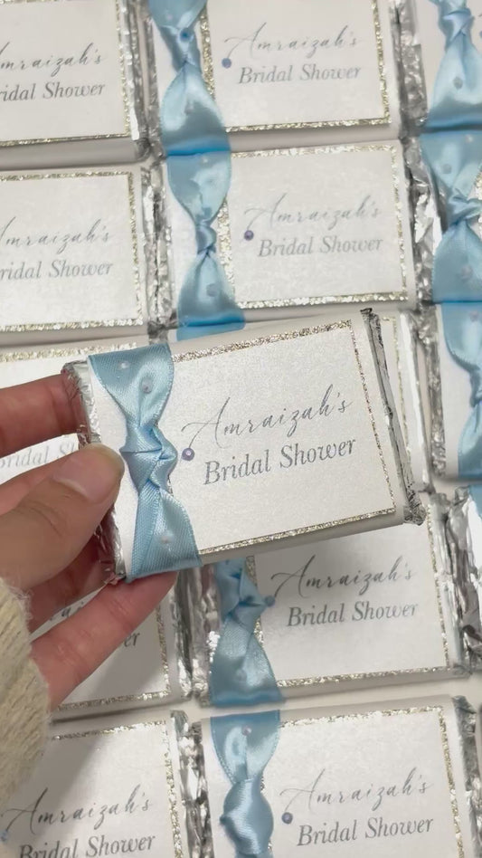 Bridal shower Milk Chocolate bars
