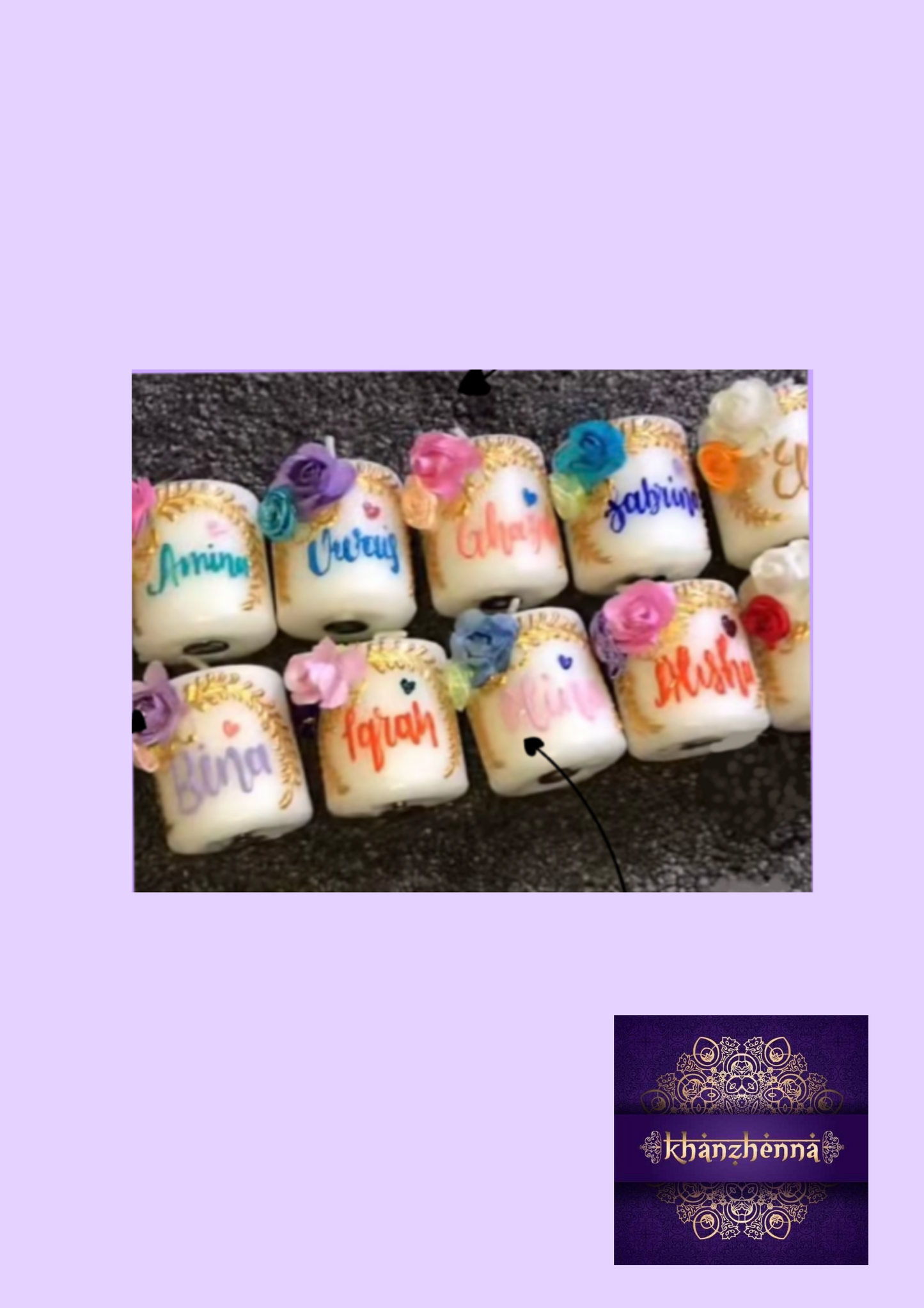 Mini candle favours