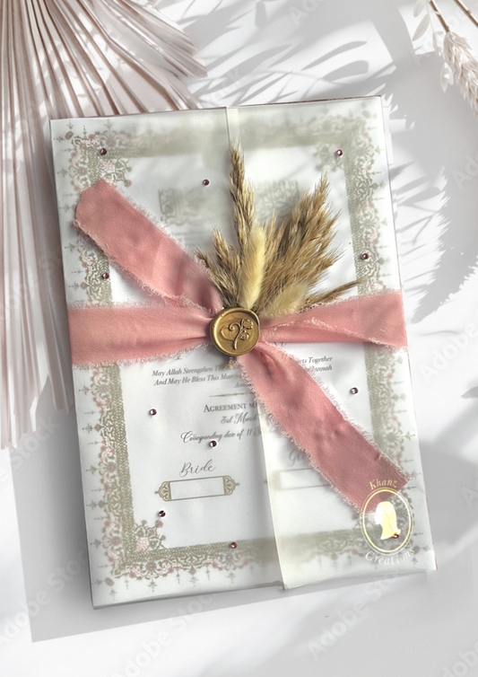 Nikkah Certificate Sleeve